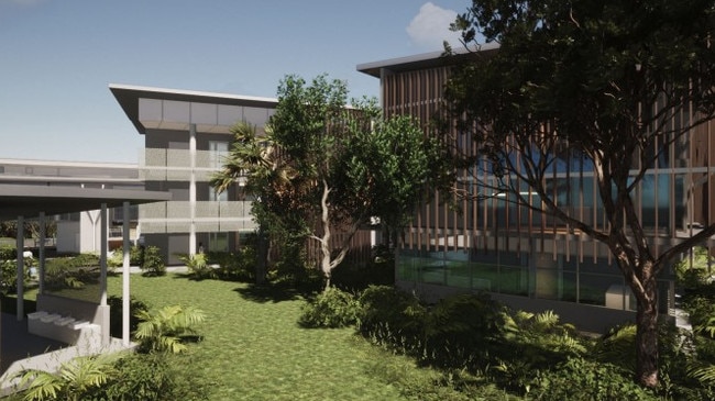 The two new proposed buildings for Sunshine Coast Grammar School. Photos: Deicke Richards Architects