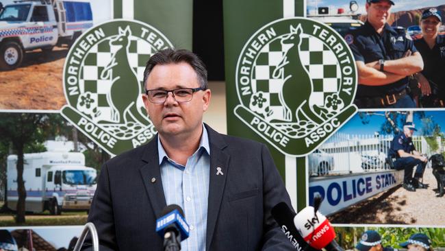 Northern Territory Police Association President Paul McCue believes at least a quarter of assaults on members are not reported. Picture: Che Chorley