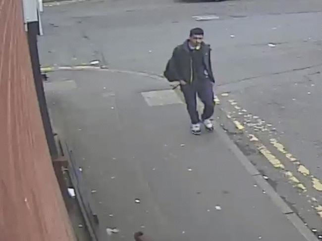 Salman Abedi seen on CCTV at an unknown location in Greater Manchester in the days before the attack on Manchester Arena. Picture: AP