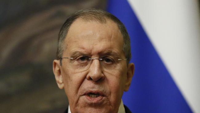 Russian Foreign Minister Sergei Lavrov. Picture: AFP