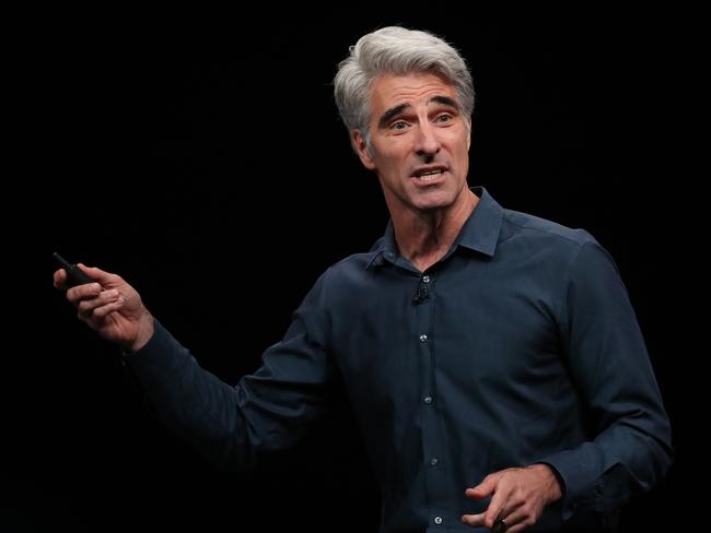 Apple's senior vice president of Software Engineering Craig Federighi announced the end of iTunes. Picture: Getty Images/AFP