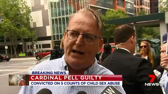 Survivor of church sex abuse speaks out after Pell guilty verdict. Source: Channel 7