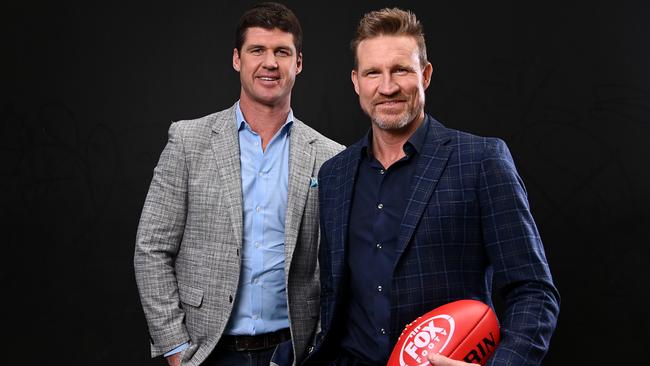 Jonathan Brown and Nathan Buckley will be side by side in 2022. Photo by Quinn Rooney/Getty Images for Fox Footy.