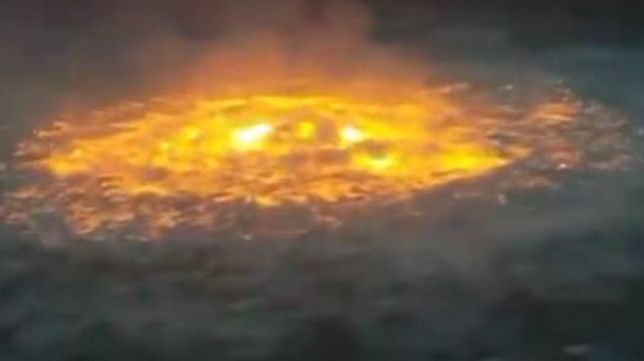 ‘Eye of fire’: Shocking footage shows ocean on fire in Gulf of Mexico ...