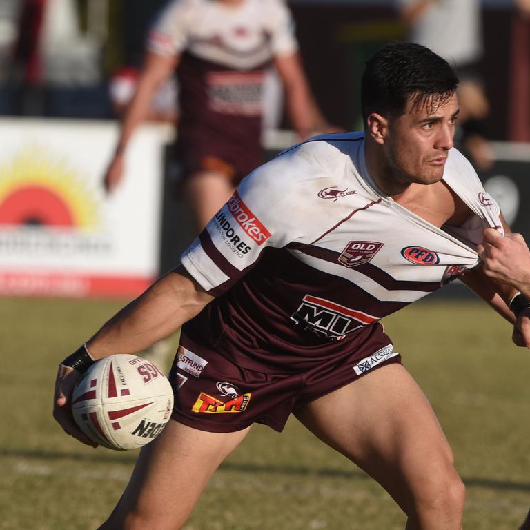 Rugby League Gold Coast A grade grand final between Burleigh and Southport at Pizzey Park. Burleigh's Conner Toia. (Photo/Steve Holland)