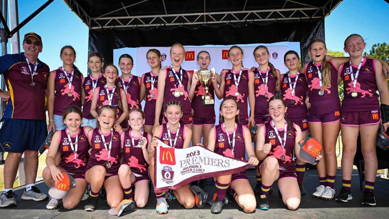 Palm Beach Currumbin won the Under 13 Girls Div 3 grand final for SEQJ Gold Coast Northern Rivers. Picture: Supplied