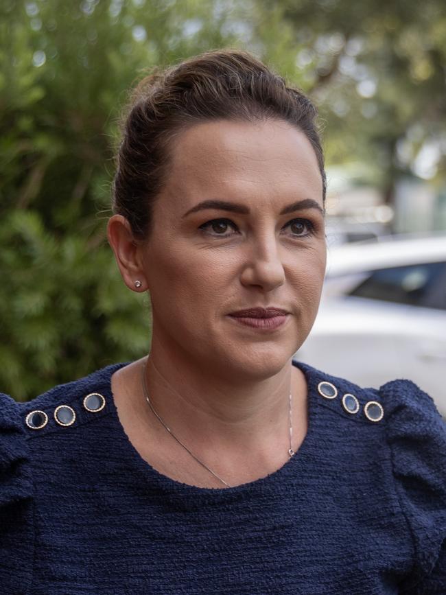 NT Chief Minister Lia Finocchiaro on Thursday. Picture: Liam Mendes