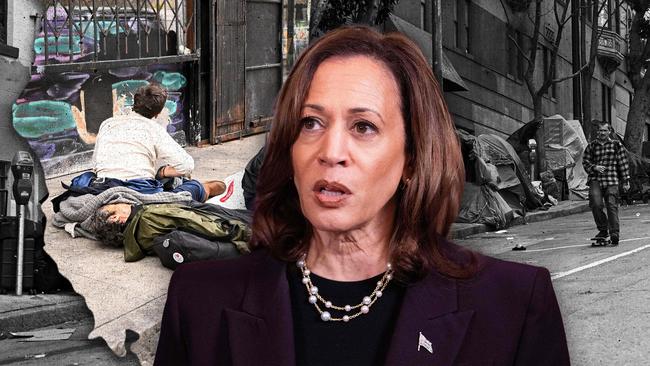 Donald Trump claims Kamala Harris ‘destroyed San Francisco’, with the Californian city plagued by homeless and drug taking.