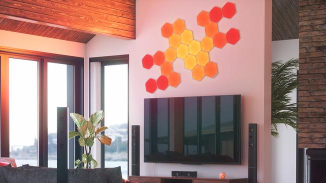 Nanoleaf Shapes Hexagons feature tiles.