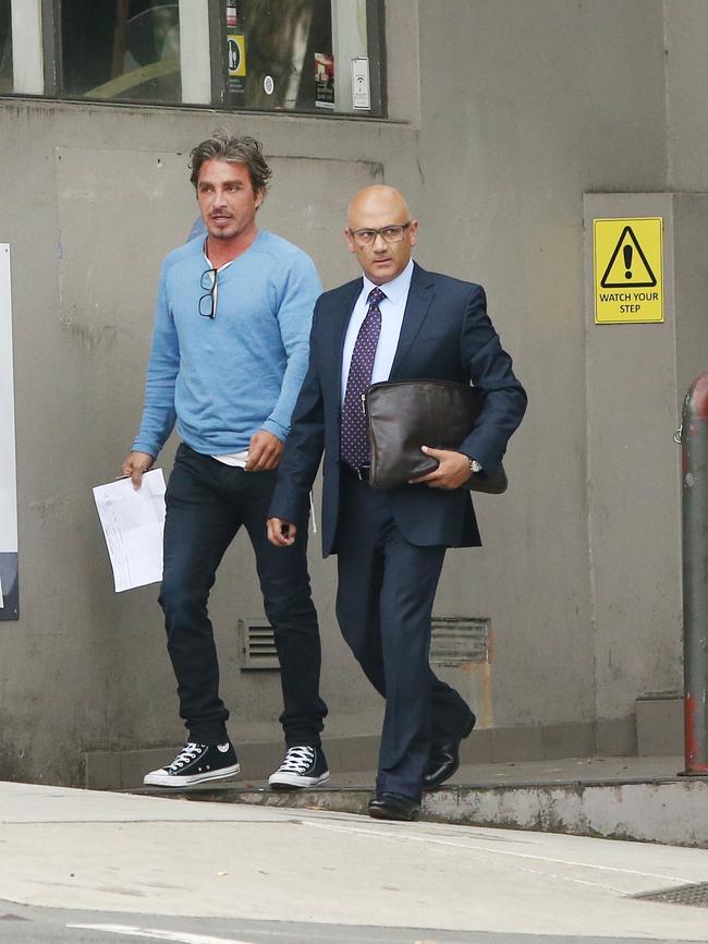 After leaving his home in Dover Heights Ibrahim emerged in Kings Cross with another man. Picture: Richard Dobson