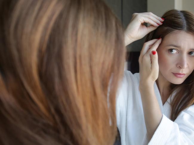 Hair loss can be a physical warning sign of eating disorders.