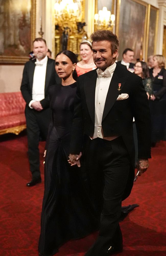 Victoria and David Beckham have ‘fallen out’ with the Sussexes. Picture: WPA Pool/Getty Images