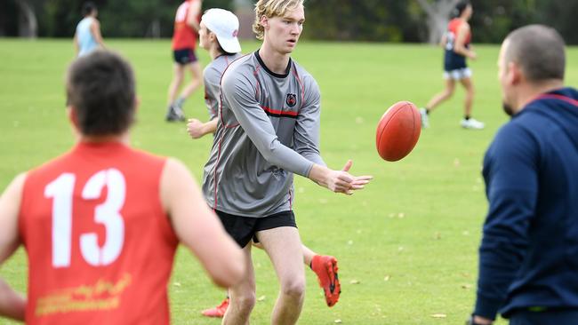 19/05/20 - Rostrevor College has two players - Ned Carey (pictured) and Xavier Tranfa - who are considered potential AFL draftees for 2020. Picture: Tom Huntley