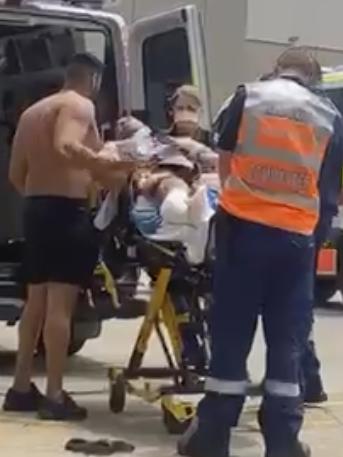 NSW Ambulance paramedics treated the man.