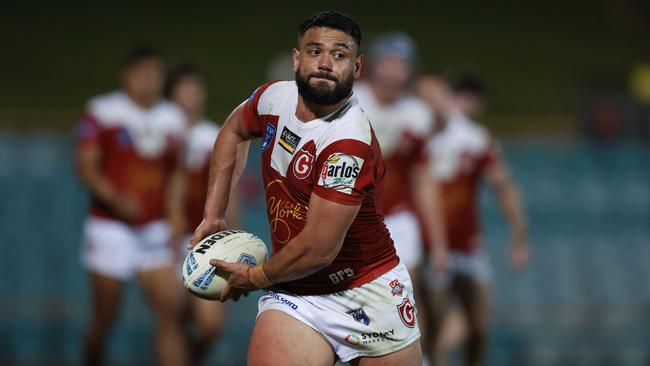 David Nofoaluma in action as the Glebe Dirty Reds won the 2024 Ron Massey Cup. Picture: Bryden Sharp/NSWRL