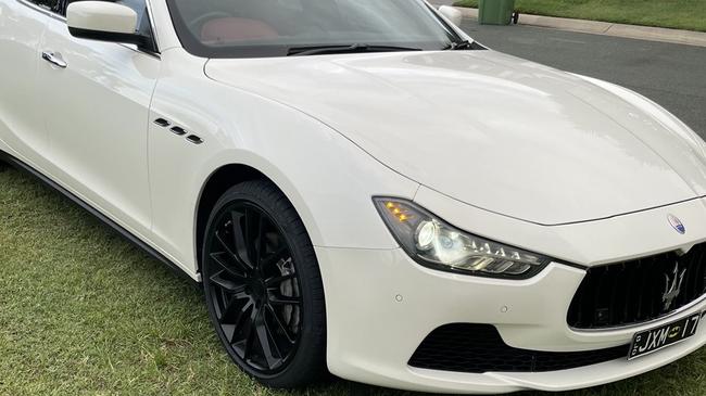 Images of a Maserati which was stolen in a home invasion at North Bank Court, Helensvale, Gold Coast. Picture: Supplied.