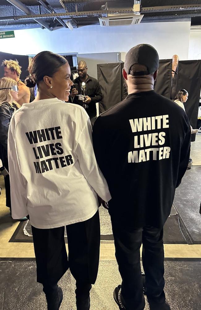 West shocked onlookers by wearing matching White Lives Matter shirts with Candace Owens at Paris Fashion Week recently.