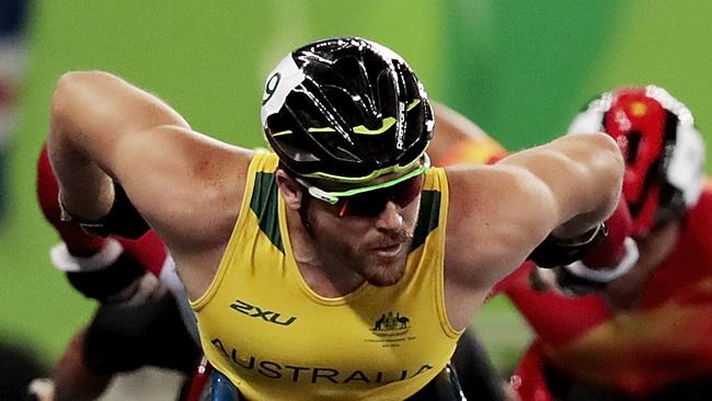 Kurt Fearnley won bronze in the 5000m T54. (Photo by Alexandre Loureiro/Getty Images)