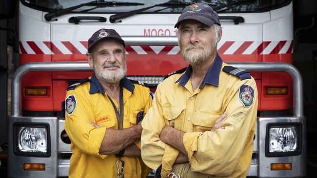 RFS volunteer Ken Jarman with captain Frank Ziegler. Picture: John Feder