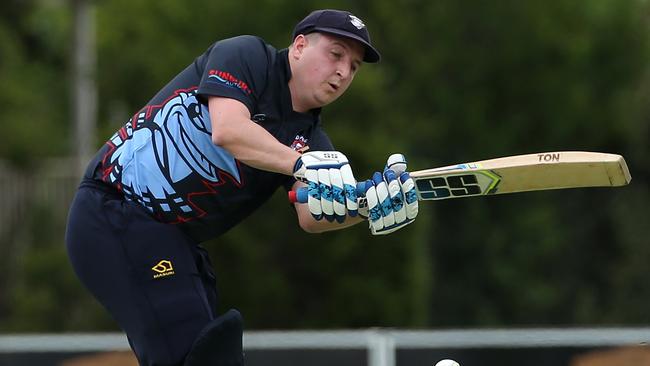 Jayden Schwarze in action for Diggers Rest Bulla. Picture: Hamish Blair