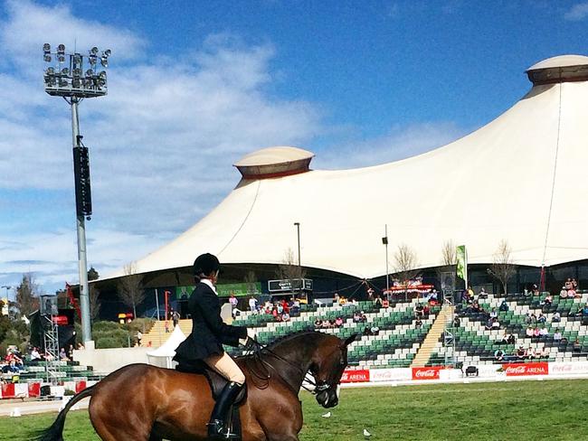 Shae Hanger at the Royal Melbourne Show. Picture: Zoe Phillips