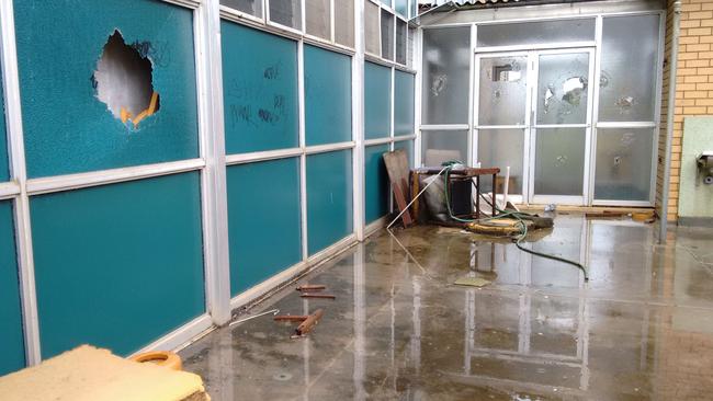 The inside of the facility has been vandalised and damaged. Picture: Supplied