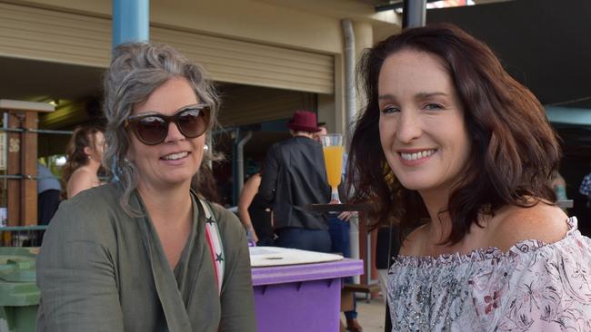 Katie Christensen and Carrie Butcher at the 100 Club Cup race day 2023 in Gympie.