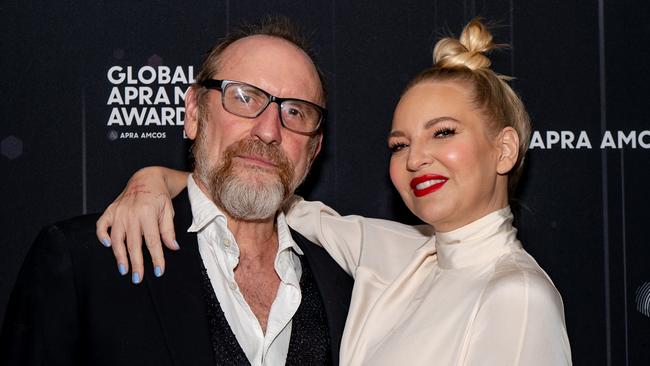 Singer-songwriters Colin Hay and Sia Furler in February this year. Pic: Nick Demarais.