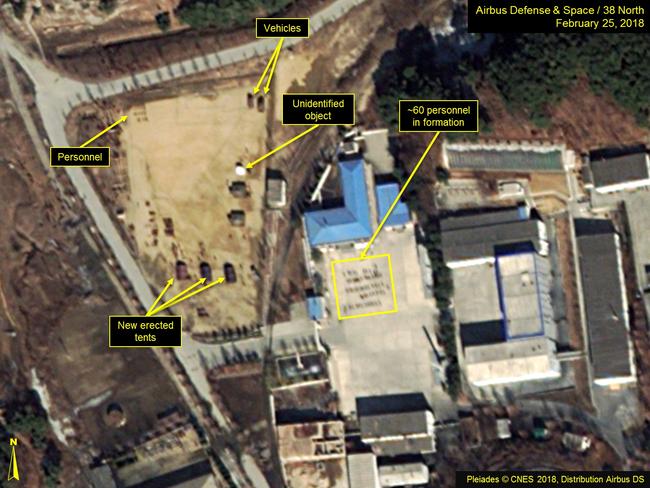 A new roof has been installed in a support area of the complex. Picture: CNES 2018, Distribution Airbus DS