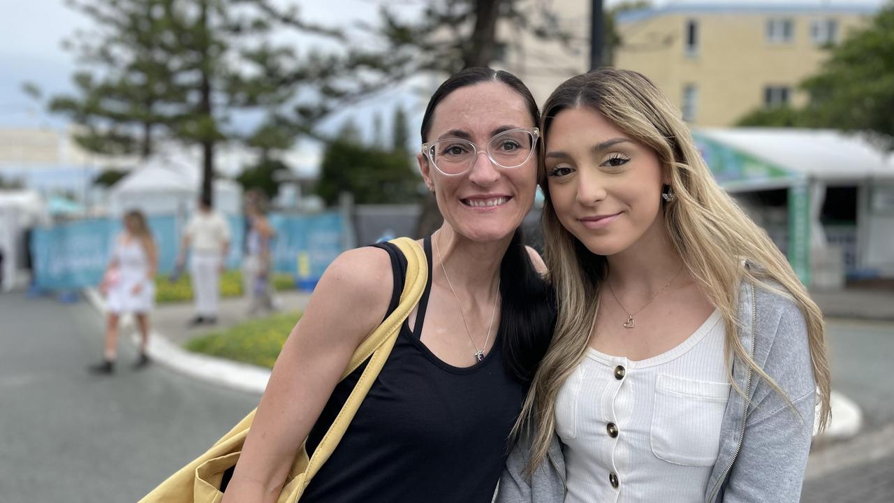 Patricia Conrod, left, and Natalie Conrod, right, at the 2022 Caloundra Music Festival. Picture: Asa Andersen.