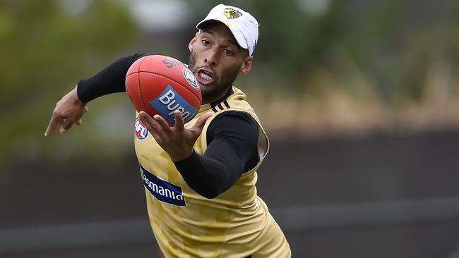 Hawthorn Football Club train at Waverley Park. Josh Gibson. Picture: Andy Brownbill