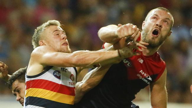 Ruckman Max Gawn is crucial to Melbourne’s finals hopes. Picture: AAP