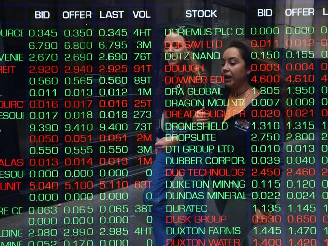 SYDNEY, AUSTRALIA -  Newswire Photos: JUNE 11 2024: A general view of the digital boards at the Australian Stock Exchange in the Sydney CBD ahead of the NSW Budget being handed down next week. Picture: NewsWire / Gaye Gerard