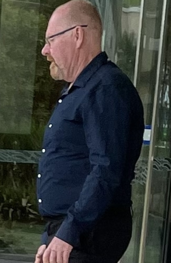 Stephen James Foster leaves Coffs Harbour court on December 11. He pleaded guilty to breaching conditions of being on the child protection register.