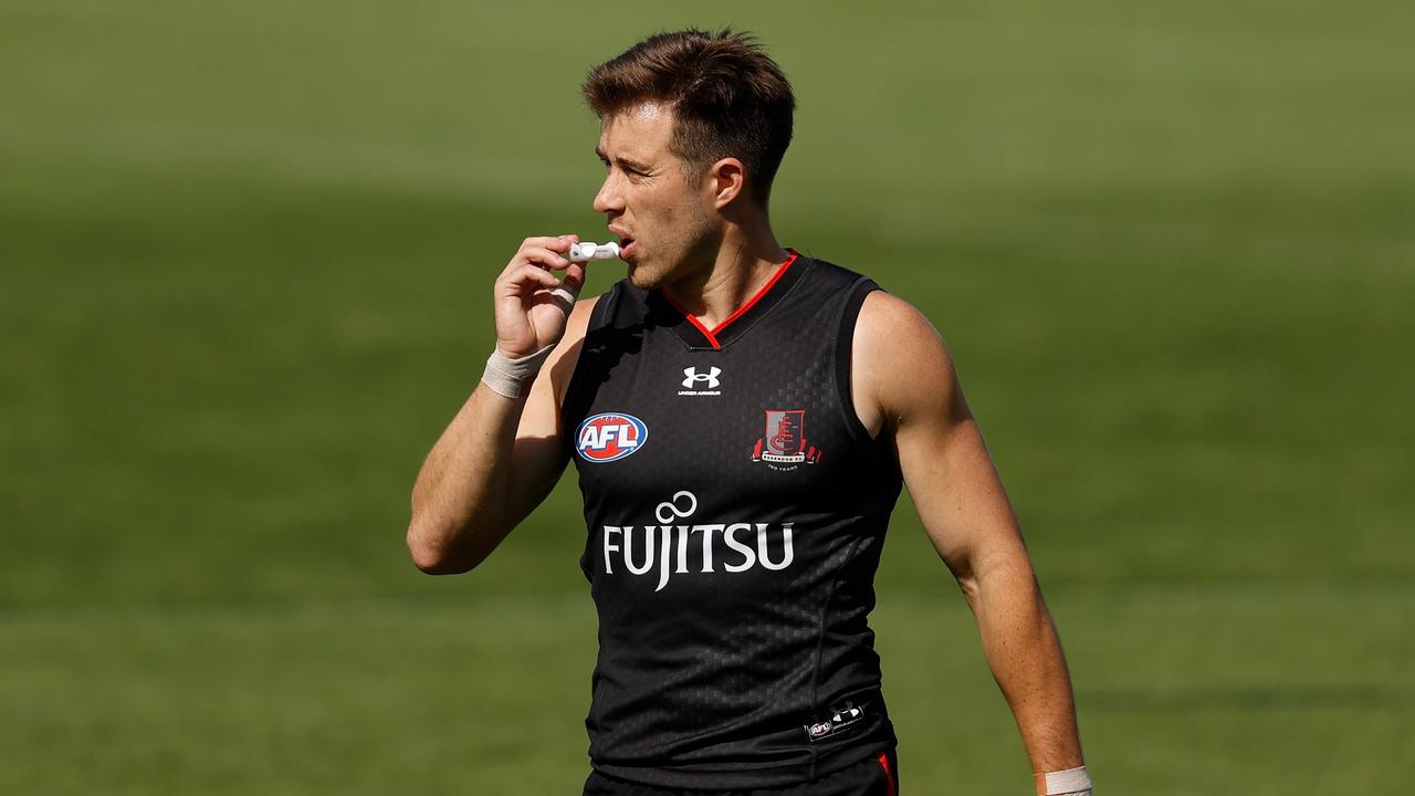 New Essendon captain Zach Merrett says he is now a better leader. Picture: Michael Willson/Getty Images