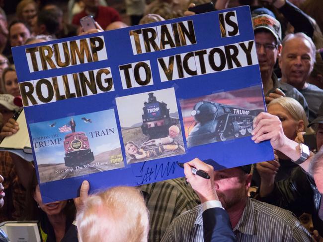 Republican presidential candidate Donald Trump has supporters convinced. Picture: David Calvert/Getty Images