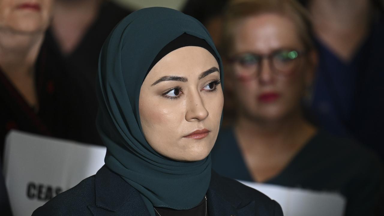 Senator Fatima Payman publicly broke rank with her party earlier this month to call for a Palestinian state while using a controversial phrase. Picture: NCA NewsWire / Martin Ollman