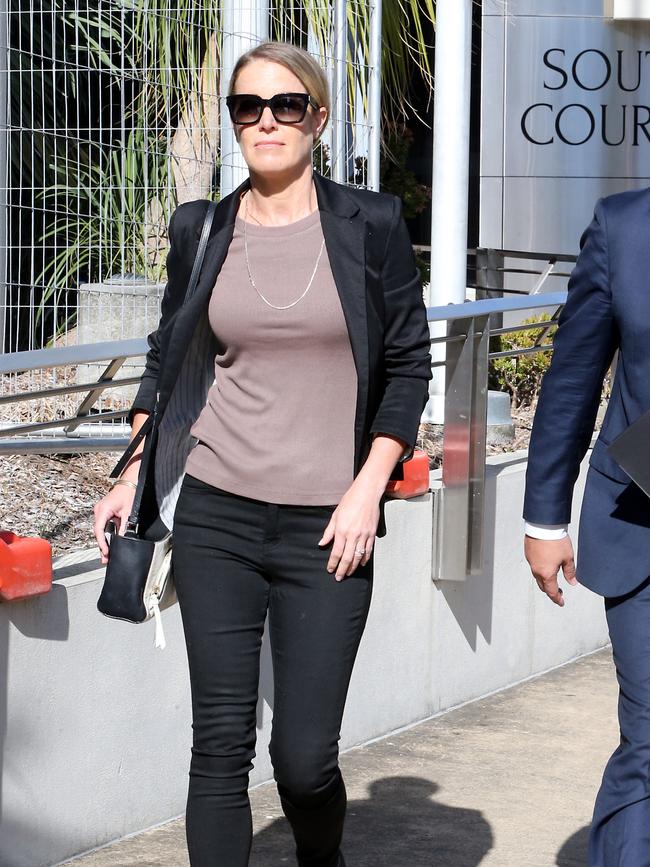 Amanda St George leaving the Southport courthouse after her first appearance on criminal charges. 24 August 2023 Southport Picture by Richard Gosling