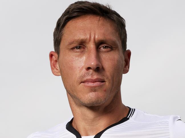 SYDNEY, AUSTRALIA - DECEMBER 14: Mark Milligan of Macarthur FC poses for a portrait during the Fox Sports A League season Launch at Darling Harbour on December 14, 2020 in Sydney, Australia. (Photo by Mark Evans/Getty Images)