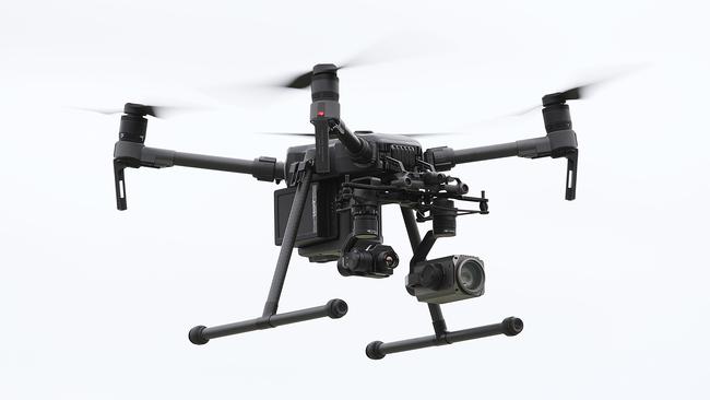 NSW Police's special services group has been using the DJI Matrice m210. Picture: Brett Costello