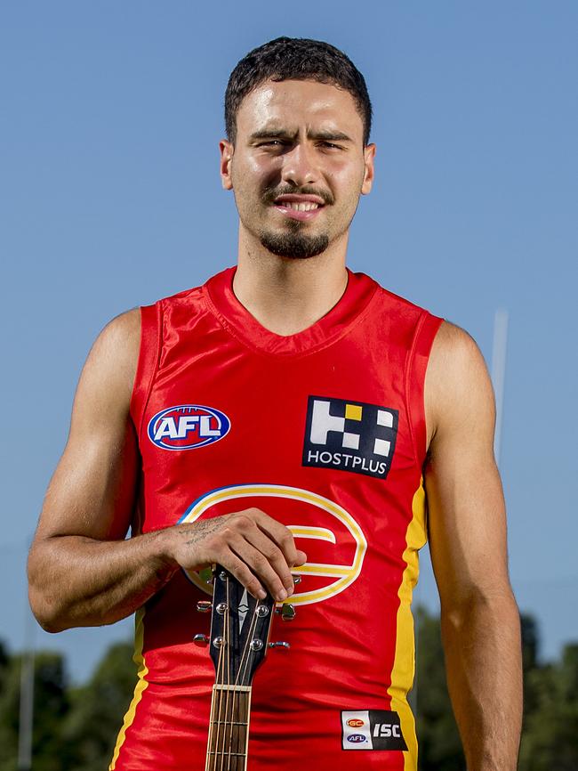 Gold Coast Suns AFL team photo day. Izak Rankine. Picture: Jerad Williams