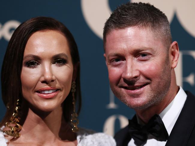 Kyly Clarke and Michael Clarke attend the GQ Australia Men of The Year Awards at The Star on November 14, 2018, in Sydney. Picture: Ryan Pierse/Getty