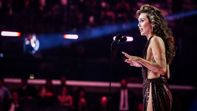 The success of Flowers saw Cyrus win her first Grammy for Best Pop Solo Performance at the 2024 awards show. Picture: John Shearer/Getty Images for The Recording Academy