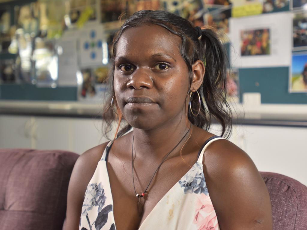 Gunbalanya School graduate Rosita Badari accepts her NTCET. Picture: Sierra Haigh