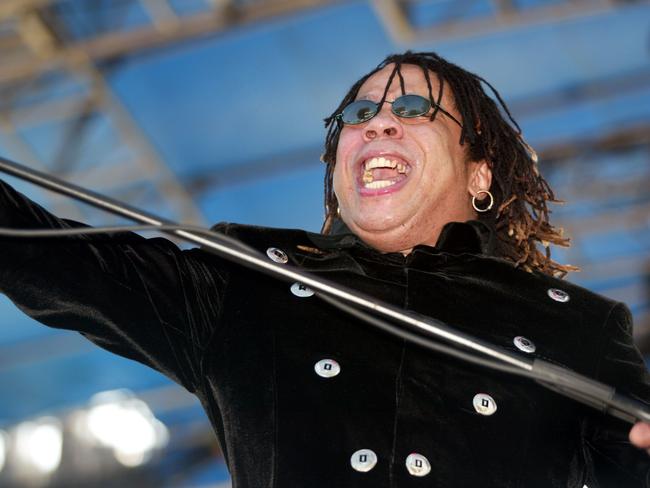 Rick James performs during the Music Midtown 2002.