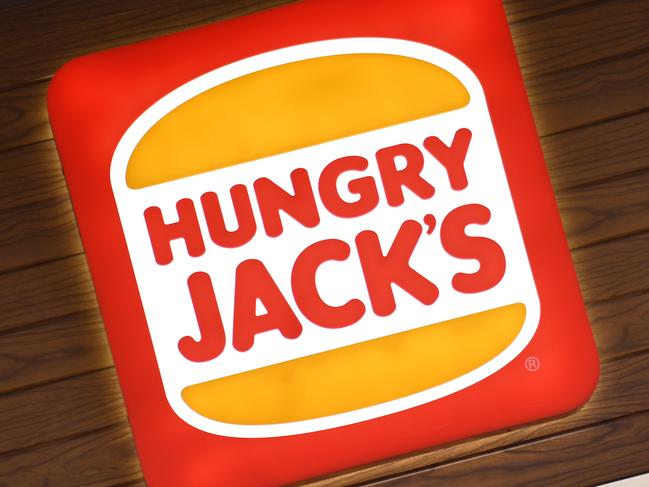 Hungry Jack's logo is seen at a fast food outlet in Sydney, Monday, July 9, 2018. (AAP Image/Mick Tsikas) NO ARCHIVING