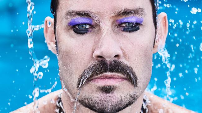 Is that the Morphe X James Charles palette we see? Former Silverchair front-man Daniel Johns pictured at home in Newcastle. Picture: Nic Walker