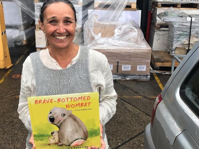 Jody Vassallo created a new children’s book called the Brave-Bottomed Wombat. Picture: Instagram post