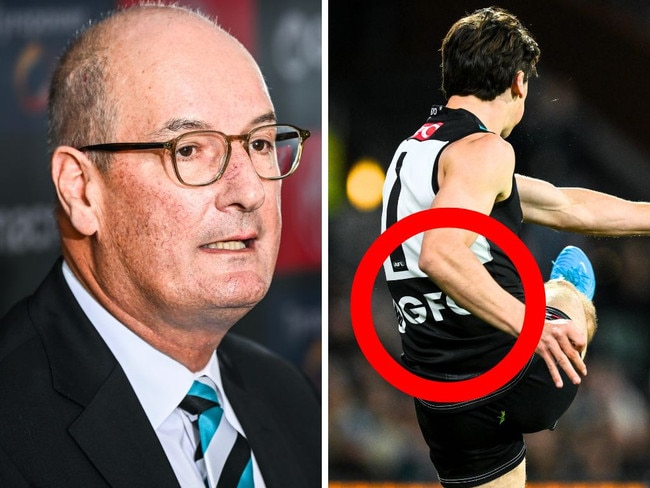 David Koch has moved to remove GFG from the Port Adelaide guernsey. Image: Getty