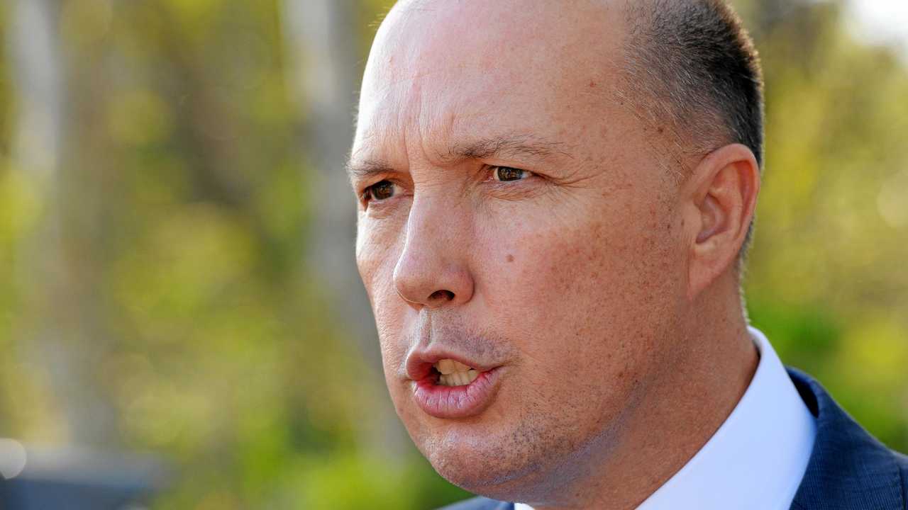 HOME Affairs Minister Peter Dutton has said it's just "common sense" to drug test people. Picture: Patrick Woods